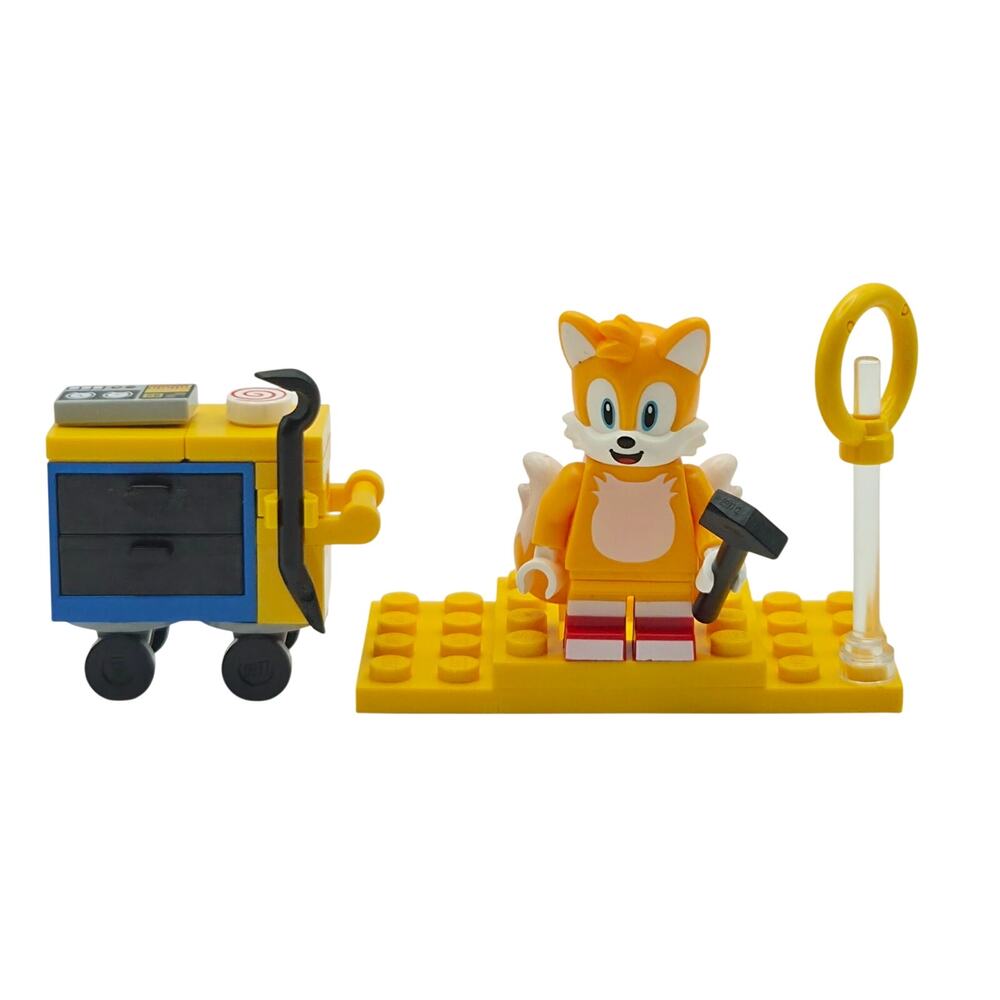 Lego Sonic The Hedgehog Tails Minifigure Workshop Tool Cart Accessories